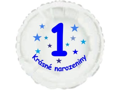 4978 krasne 1 narozeniny foliovy balonek kruh pro kluky balonky cz