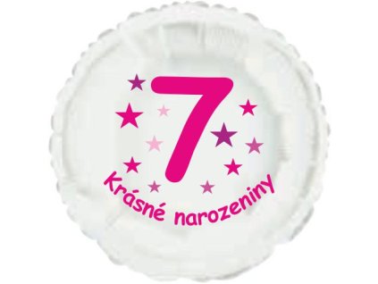 5041 krasne 7 narozeniny foliovy balonek kruh pro holky balonky cz