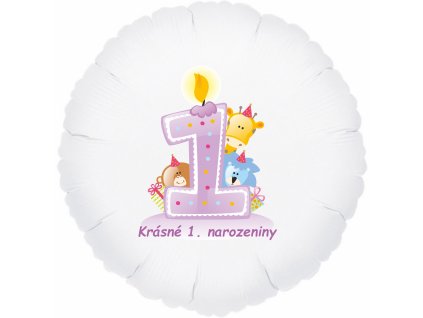 5182 krasne 1 narozeniny foliovy balonek kruh pro holky balonky cz