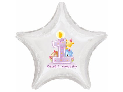 5188 krasne 1 narozeniny foliovy balonek srdicko pro holky balonky cz