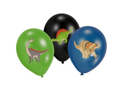 5524 dinosaurus balonky 6 ks 28 cm amscan