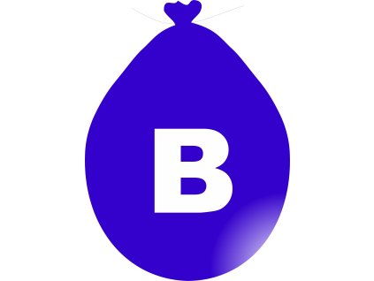 5620 balonek pismeno b modre