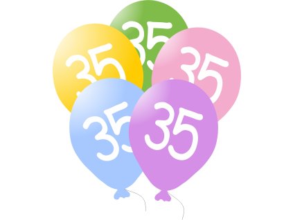 586 balonky narozeniny 5ks s cislem 35 balonky cz