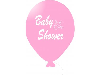 6277 baby shower balonek svetle ruzovy holka balonky cz
