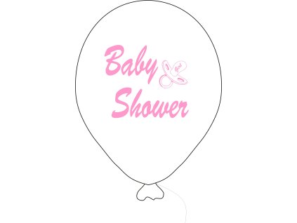 6280 baby shower balonek bily holka balonky cz