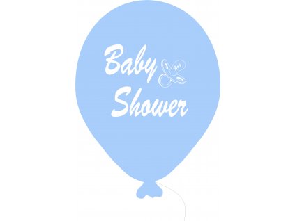 6283 baby shower balonek svetle modry kluk balonky cz