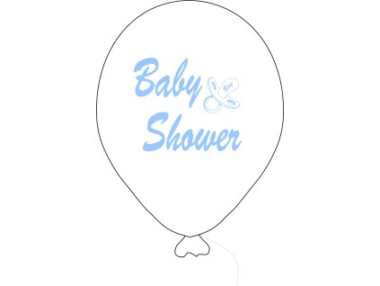 6286 baby shower balonek bily kluk balonky cz