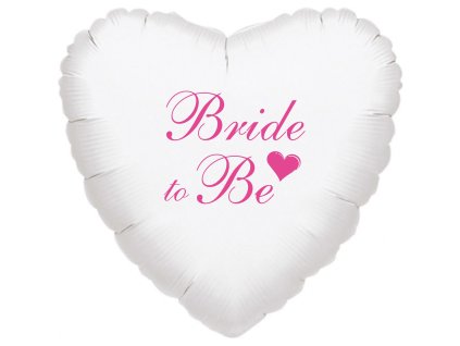 6529 bride to be balonek foliovy bily