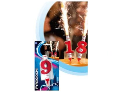 658 pyrogiochi dortova fontana bilo cervena pruhovana cislo 9