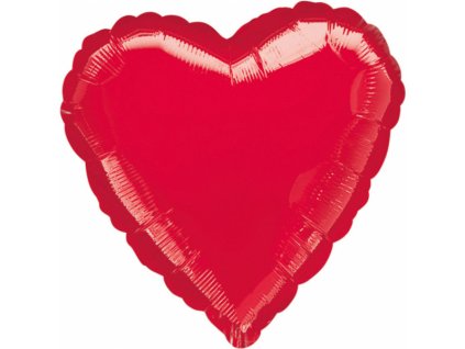 70 balonek srdce cervene metalicke amscan