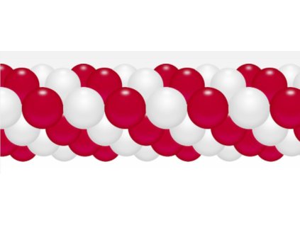 7816 balonkova girlanda cervena 3 m balonky cz