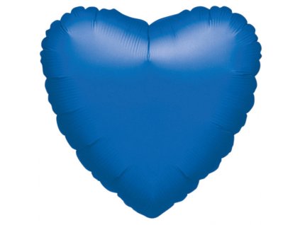 787 balonek srdce foliove tmave modre amscan