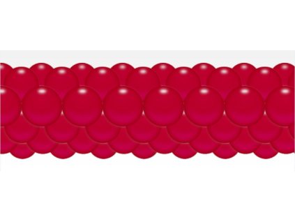 7891 balonkova girlanda cervena 3 m balonky cz