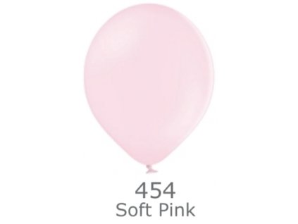 8449 soft pink 454 balonek svetle ruzova prumer 27 cm belbal