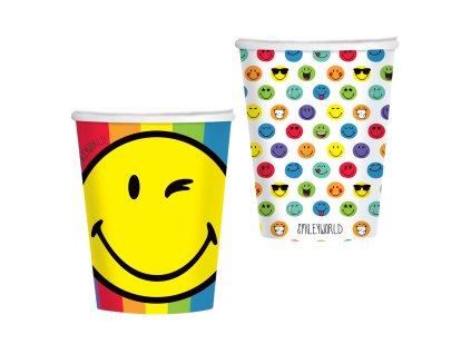 9112 smiley world kelimky 8 ks 250 ml amscan