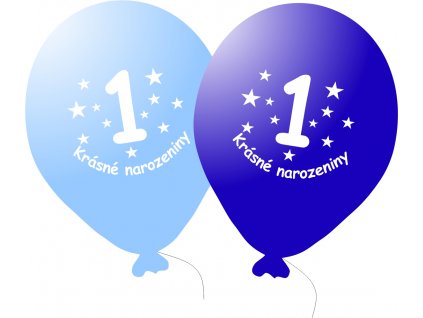 9115 balonek modry krasne narozeniny cislo 1 5 ks balonky cz