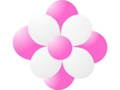 9451 balonky kytka tmave ruzova balonky cz