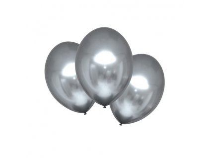 9472 chromove balonky stribrne 6 ks 30 cm balonky cz