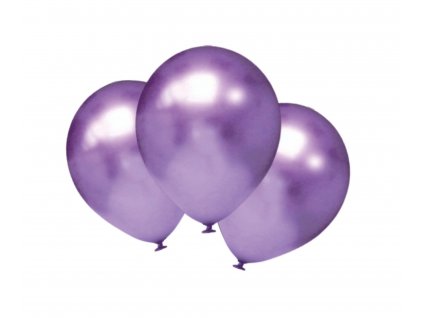 9484 chromove balonky fialove 6 ks 30 cm balonky cz