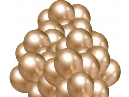 9520 chromove balonky zlate 50 ks 30 cm balonky cz