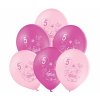 10009 balonky 5 narozeniny ruzovy slon 6 ks balonky cz