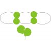 1120 1 dekoracni balonek d5 014 lime green
