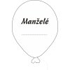 1762 1 svatebni balonky manzele s popisem cerny potisk 5ks fix na balonky
