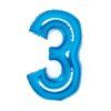 19395 balonek cislo 3 modre 66 cm