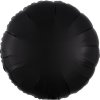 Balónek fóliový kruh černý 43 cm