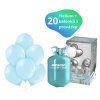 22362 1 helium sada 20 ks balonky 20 ks svetle modre