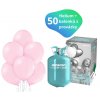 helium sada balonky svetle ruzove 50 ks