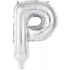 balonek pismeno P stribrne 40 cm