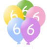 439 1 balonky narozeniny 5ks s cislem 6 pro deti balonky cz