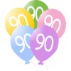 496 balonky narozeniny 5ks s cislem 90 balonky cz