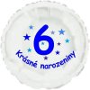 5032 1 krasne 6 narozeniny foliovy balonek kruh pro kluky balonky cz