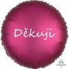 5854 1 foliovy balonek tmave ruzovy saten dekuji balonky cz