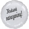 7615 balonek foliovy kruh bily krasne narozeniny balonky cz