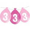 826 balonky narozeniny cislo 3 visici 5ks ruzove balonky cz