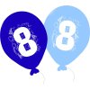 913 1 balonky narozeniny 5ks s cislem 8 pro kluky balonky cz