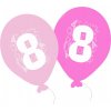 916 balonky narozeniny 5ks s cislem 8 pro holky balonky cz