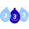 9211 balonek modry krasne narozeniny cislo 3 visici 5 ks balonky cz