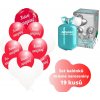2 helium set narozeniny cervene 19 ks kruh balonky
