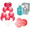 2 helium set narozeniny cervene 19 ks balonky