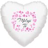 9766 1 miluji te balonek foliove srdicko bile balonky cz