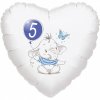 9970 5 narozeniny modry slon srdce foliovy balonek balonky cz