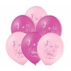 9997 balonky 3 narozeniny ruzovy slon 6 ks balonky cz