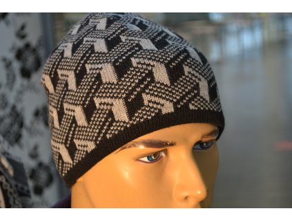 Pánská čepice Hollyfield 5 černá šedá