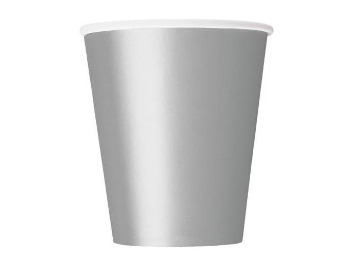 eng pl Silver Paper Cups 266 ml 8 pcs 26235 2