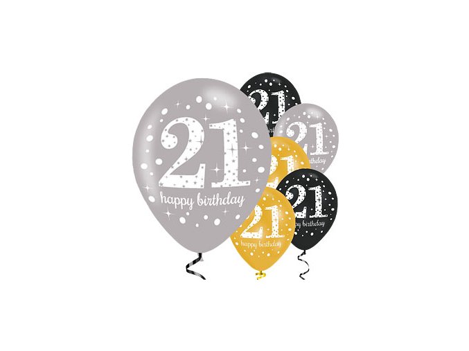 21 gold sparkling celebration balloon scelball21