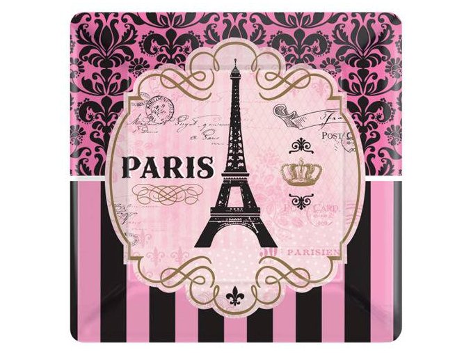 eng pl Plates A Day In Paris squared paper 25 cm 8 pcs 27156 1